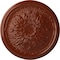 Ekena Millwork Luton Ceiling Medallion (Fits Canopies up to 1 1/8"), Hand-Painted Firebrick, 15 3/4"OD x 5/8"P CM16LUFIF - alternate 1